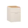 Bedside table with sand beige handle 4YOU FRESH
