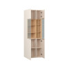 Wide glass cabinet 4YOU FRESH with sand beige handle