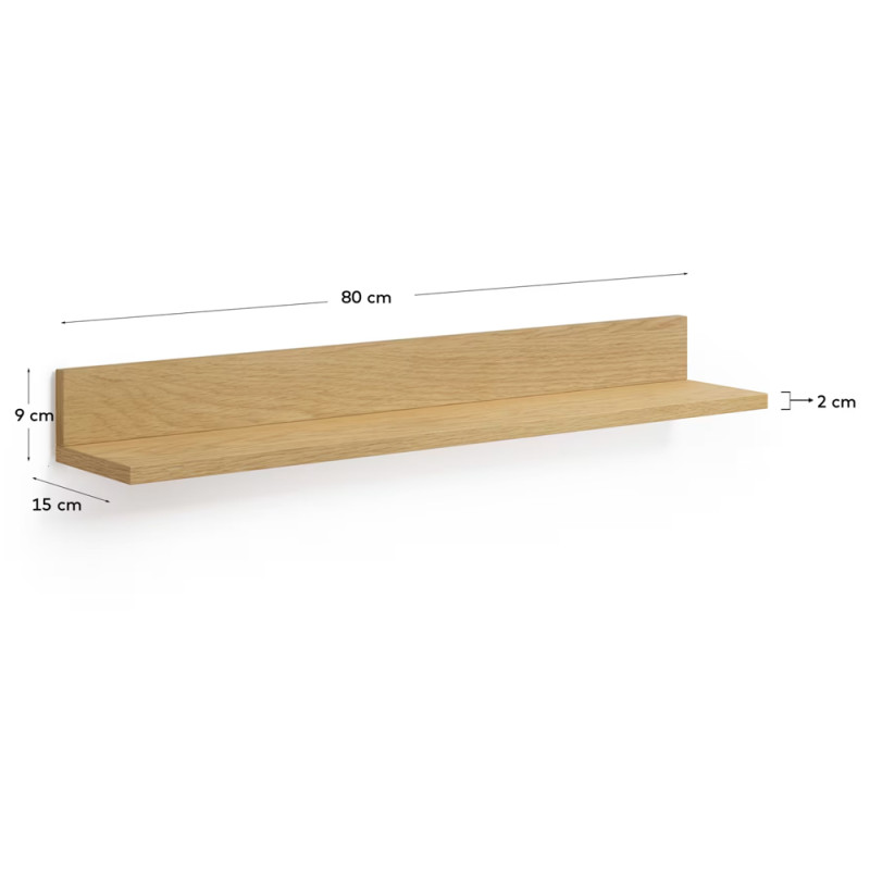 Seinale kinnitatav riiul 80 x 15 cm Abilen