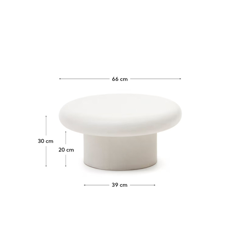 Ümmargune kohvilaud 66 cm Addaia
