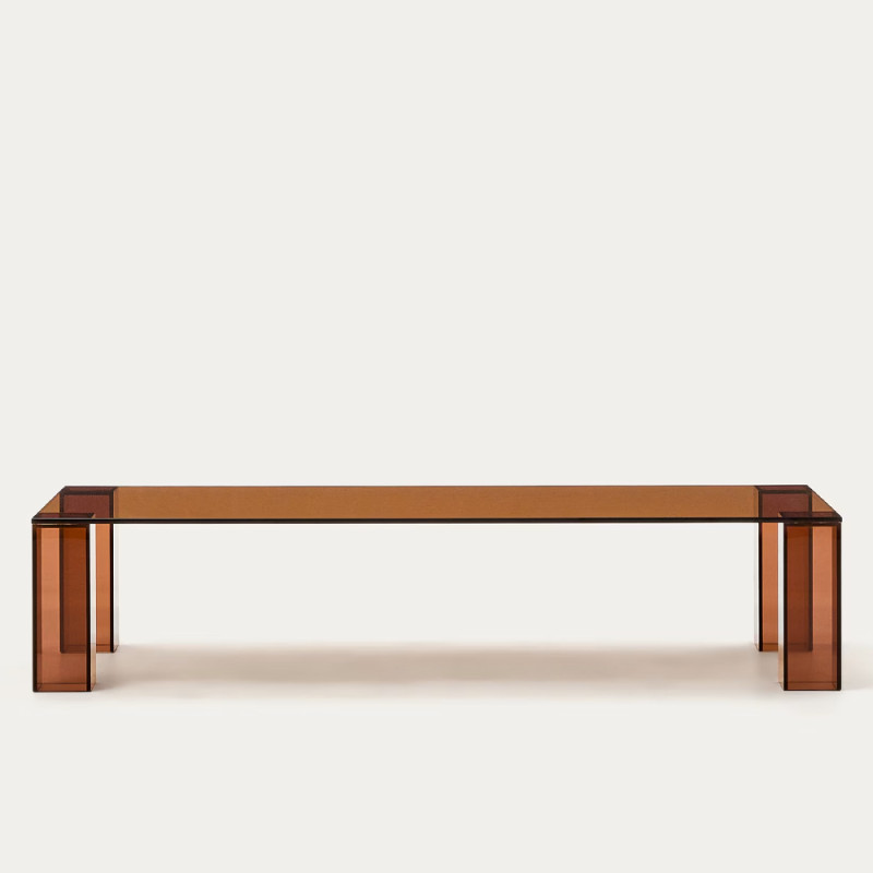 Klaasist kohvilaud 140 x 60 cm Adularia