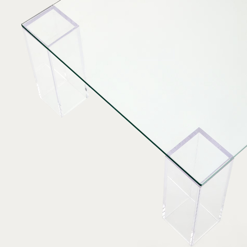 Klaasist kohvilaud 140 x 60 cm Adularia