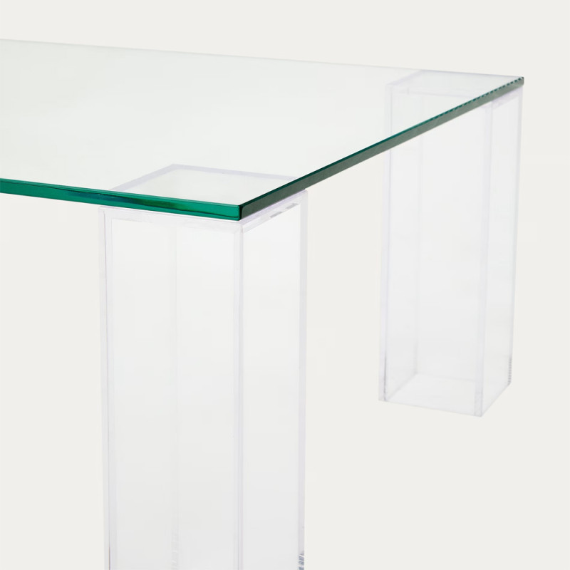 Klaasist kohvilaud 140 x 60 cm Adularia