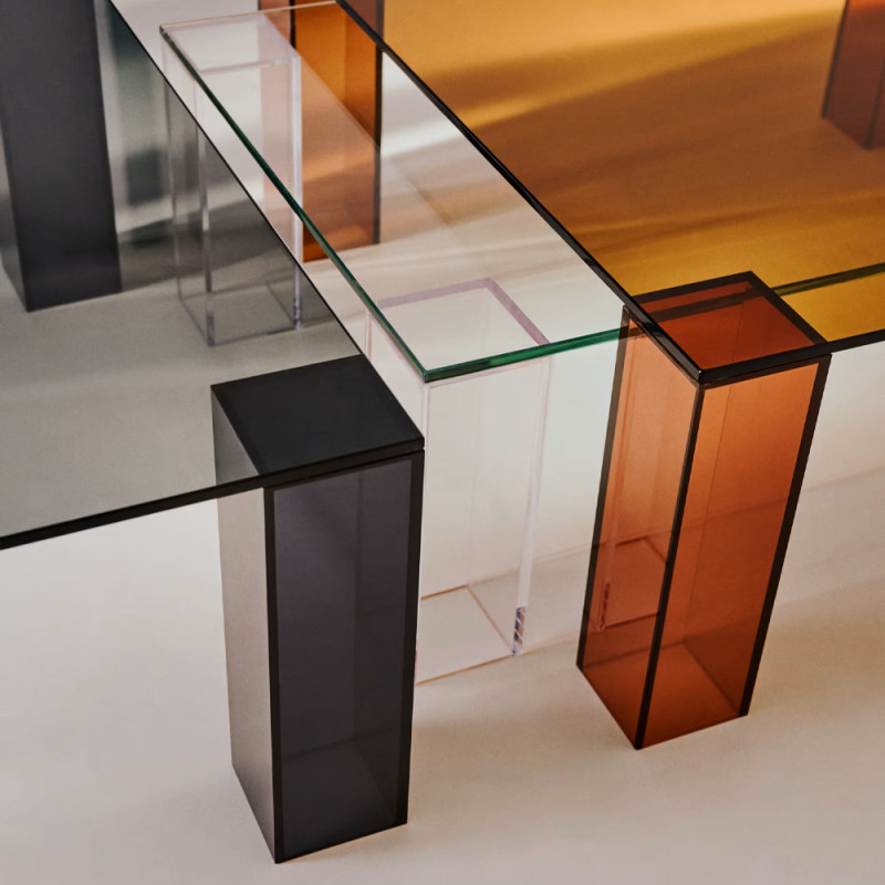 Klaasist kohvilaud 140 x 60 cm Adularia