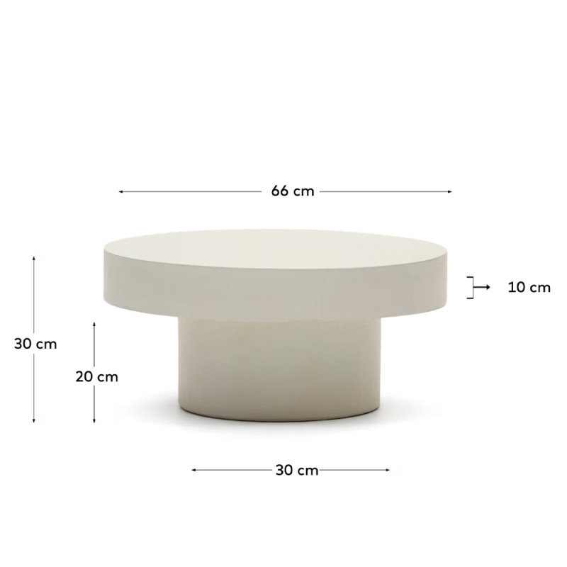 Ümmargune kohvilaud 66 cm Aiguablava