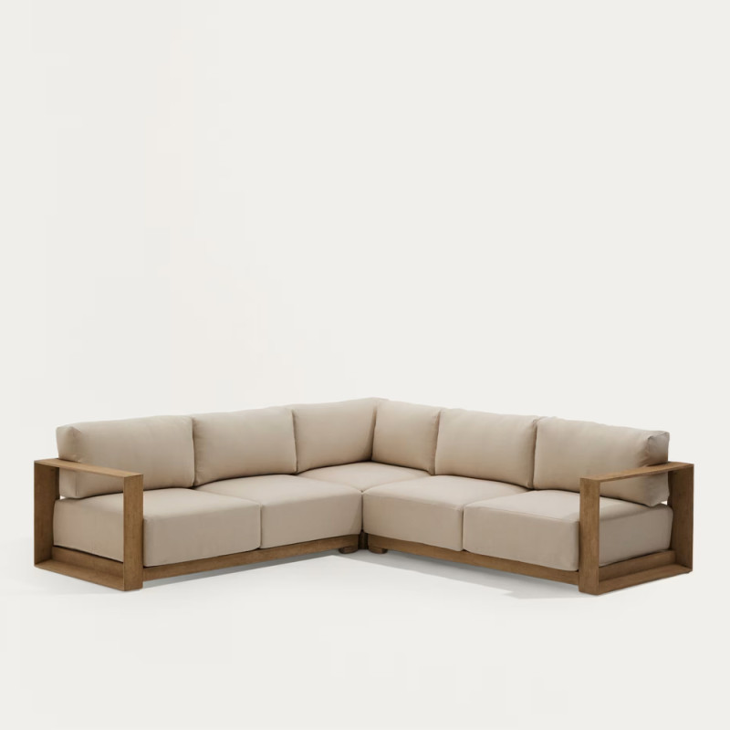 Corner five-seater sofa Ambra with removable cushions