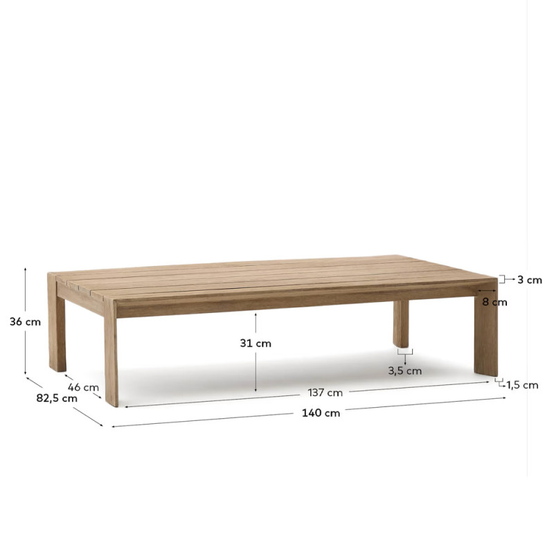 Diivanilaud 82.5 x 140 cm Ambra