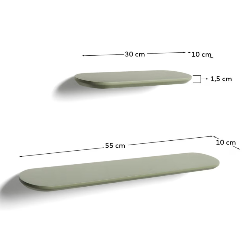 Seinariiulite komplekt 35 cm/55 cm Arely