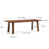 Pikendatav diivanilaud 200(250) x 95 cm Arlen