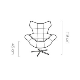 Armchair SENSI SWIVEL