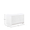 Beebivoodi kiikuv Baby Cotton valge