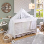 Beebivoodi kiikuv Baby Cotton valge