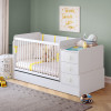 Кроватка детская качалка трансформер Baby Cotton