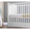 Beebivoodi ratastega Baby Cotton valge