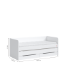 Bed Studio White
