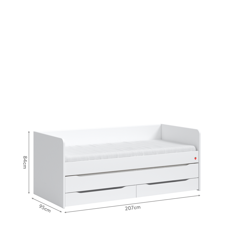 Bed Studio White