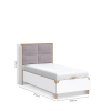 Voodipõhi kangast peatsiga Modera 100x200