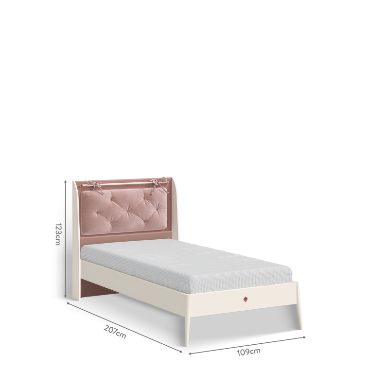 Voodi koos hanging peatsiga Elegance 120x200