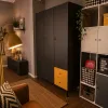 3-Door Wardrobe Creative 3D VOX Black/Yellow