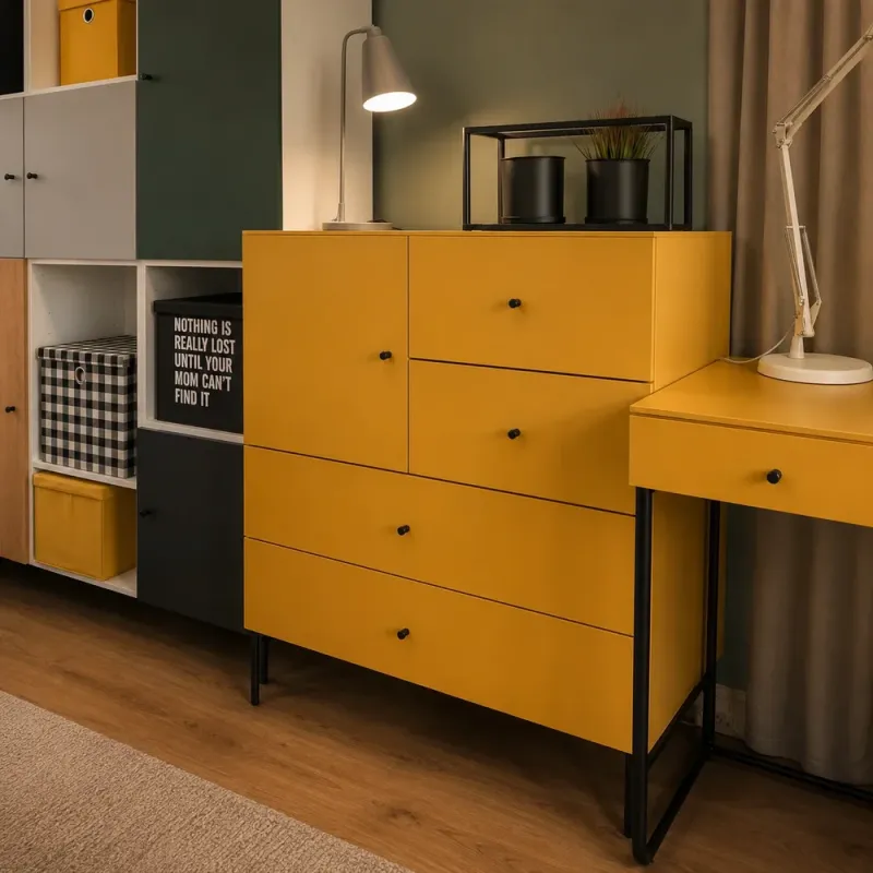 Yellow Creative Dresser