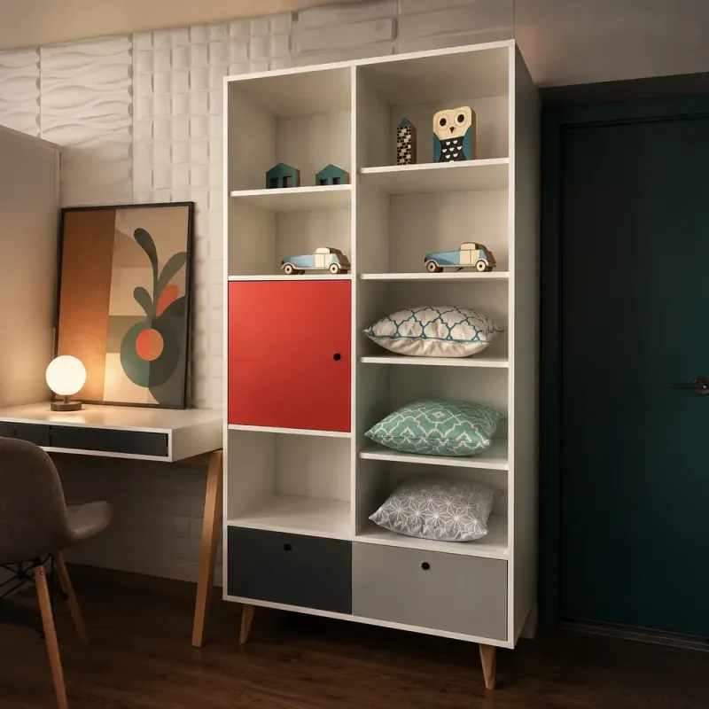 Bookcase wide Concept by VOX II white/graphite