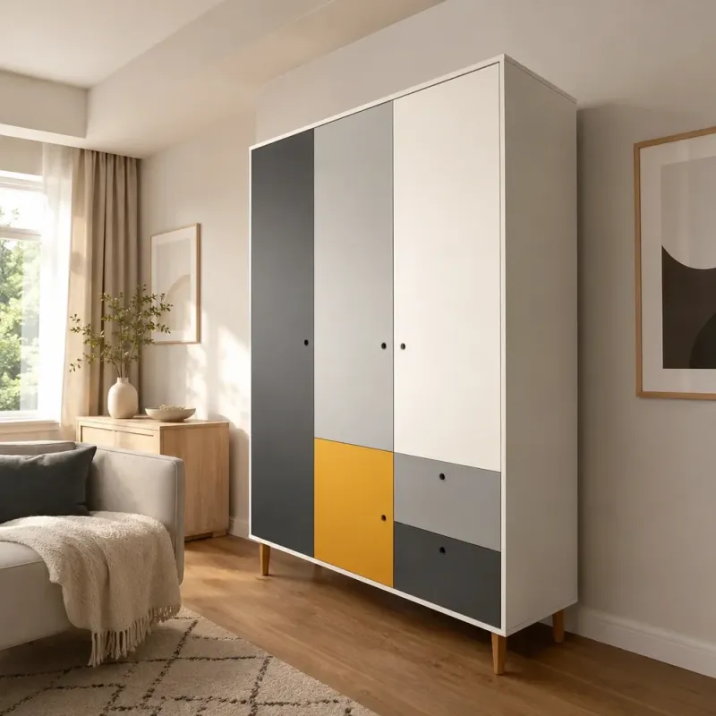3-ukselne riidekapp Concept