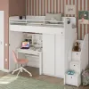 Кровать-лофт Studio со столом и шкафом