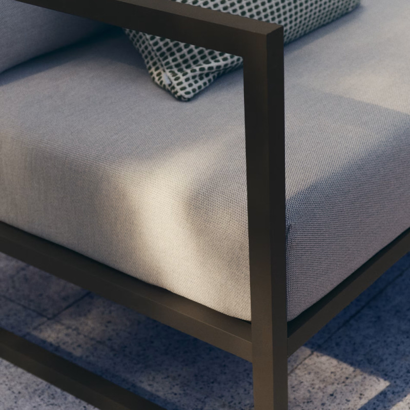 Two-seater outdoor sofa Comova with pillows