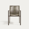 Outdoor stackable chair Culip with backrest