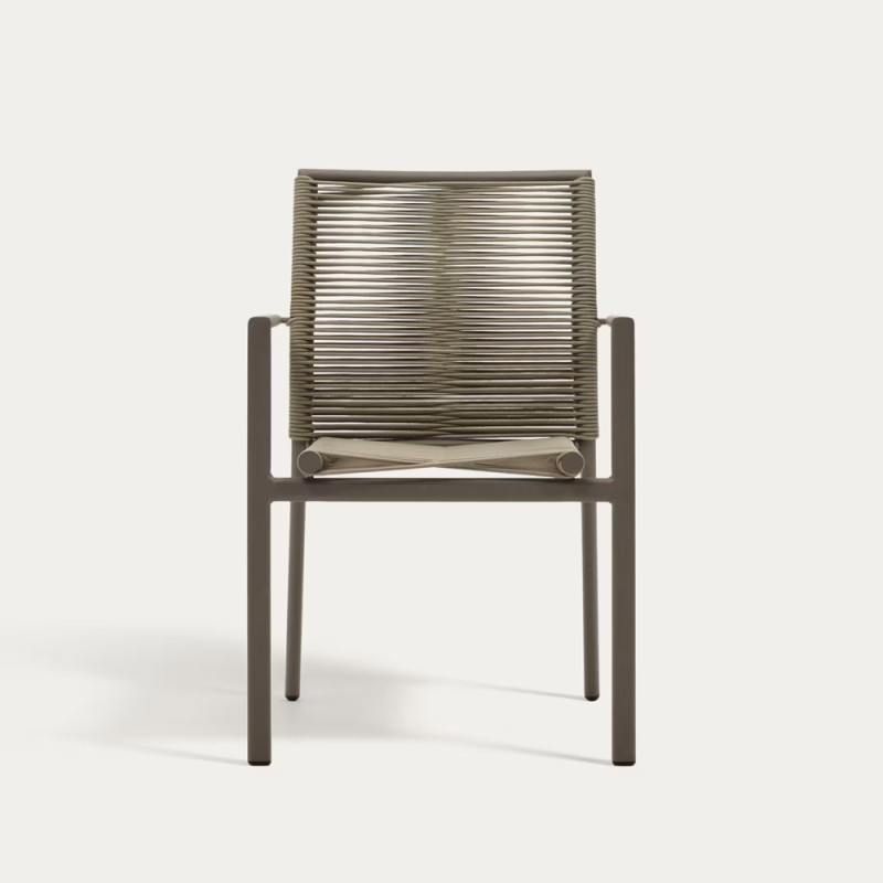 Outdoor stackable chair Culip with backrest