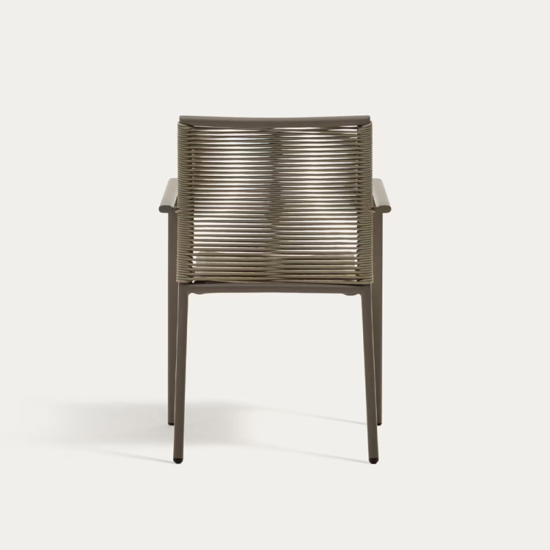 Outdoor stackable chair Culip with backrest