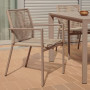 Outdoor stackable chair Culip with backrest