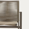 Outdoor stackable chair Culip with backrest