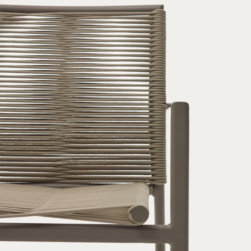 Outdoor stackable chair Culip with backrest
