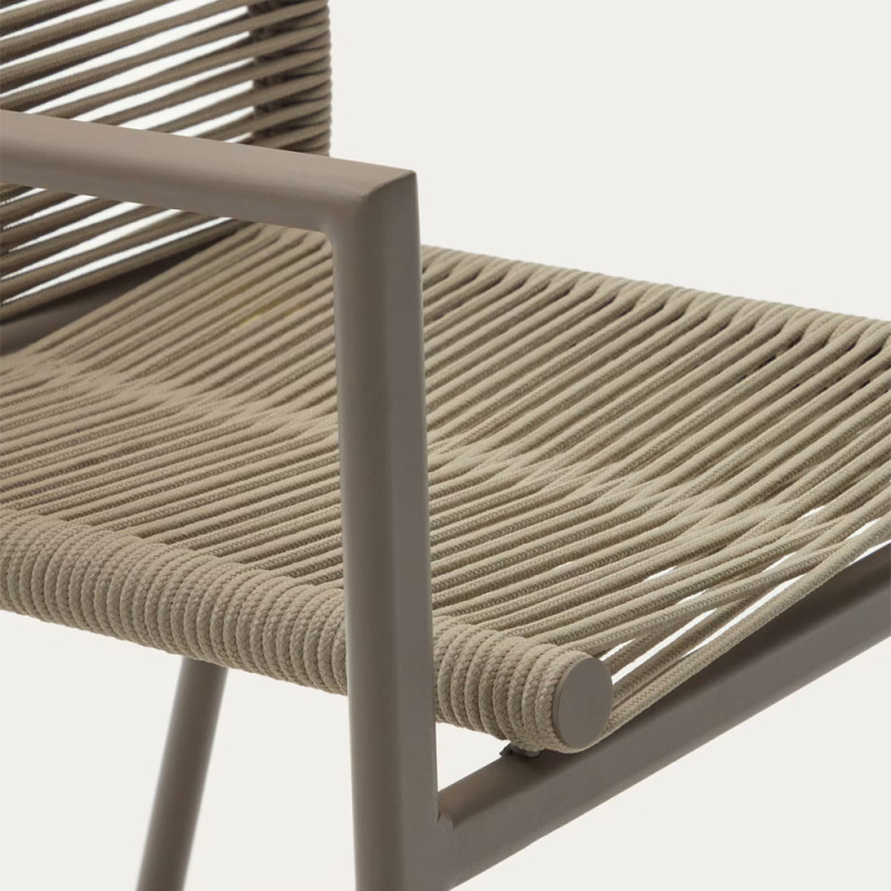 Outdoor stackable chair Culip with backrest