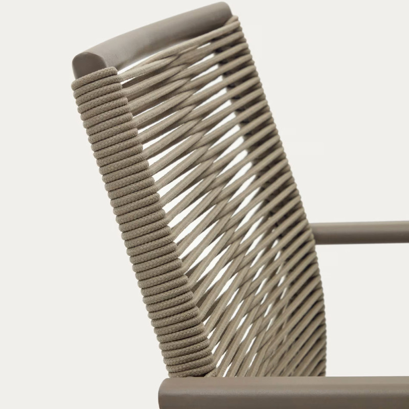 Outdoor stackable chair Culip with backrest