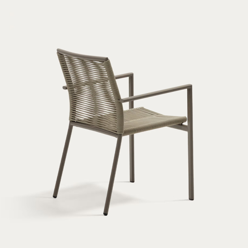 Outdoor stackable chair Culip with backrest