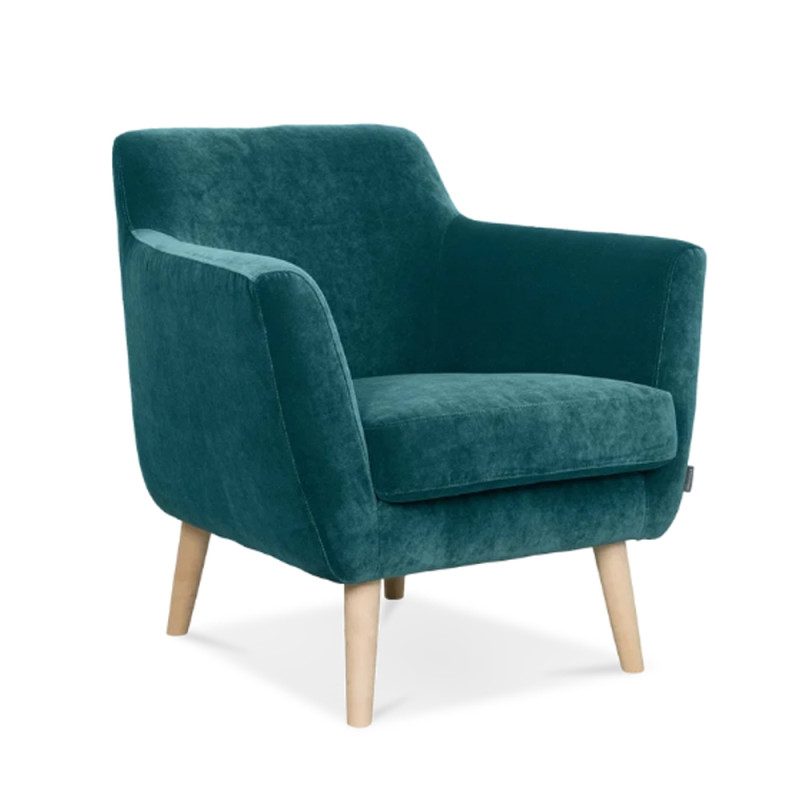 Tugitool retro stiilis Dagmar puidust jalgadel