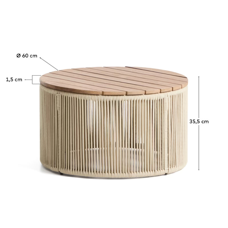 Round coffee table 60 cm Dandara
