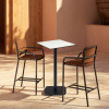 Tall square outdoor table 60 x 60 x 96 cm Dina