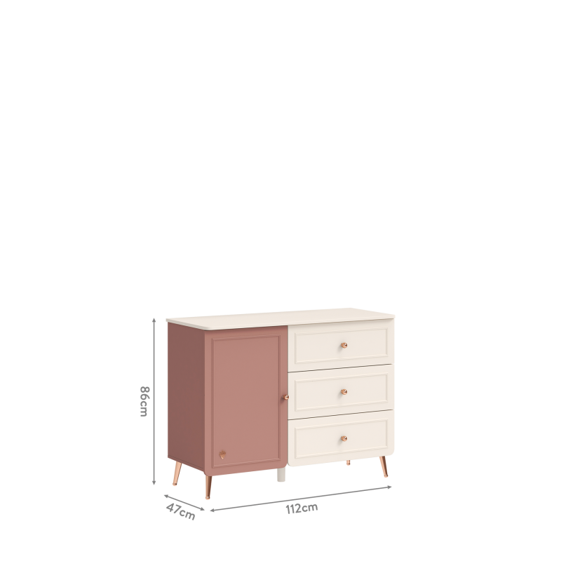 Kummut uksega Baby Elegance