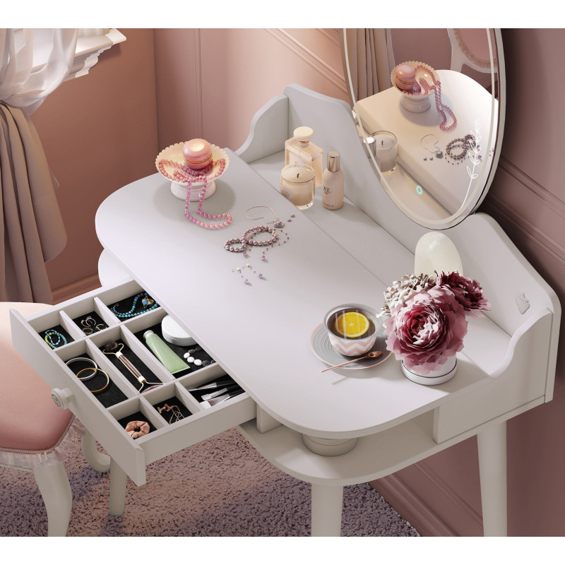 Dressing table valge