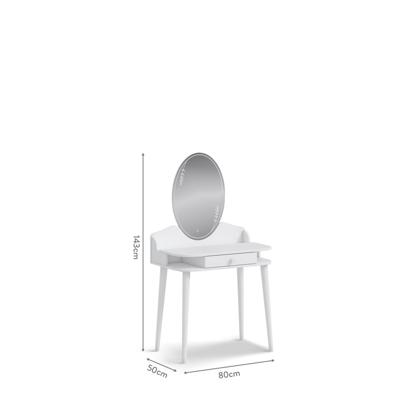 Dressing table valge