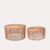 Set of 2 coffee tables 66 cm and 55 cm Elmima