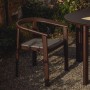 Garden armchair Erice with aluminum armrests