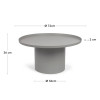 Round coffee table 72 cm Fleksa