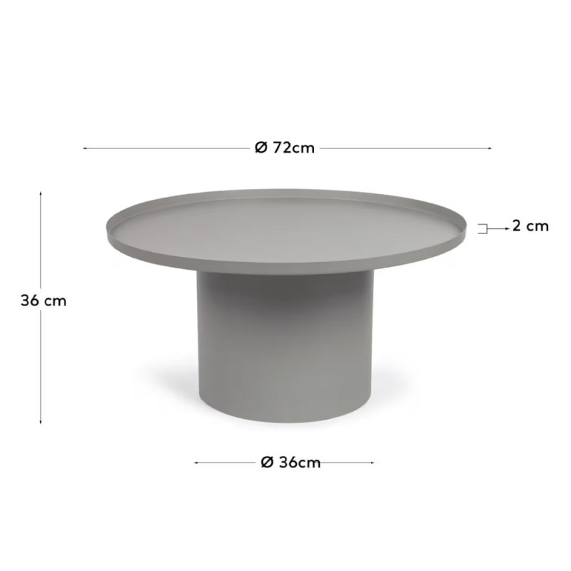 Round coffee table 72 cm Fleksa