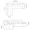 Corner sofa Gamba L relax
