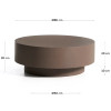 Coffee table 80 cm Garbet