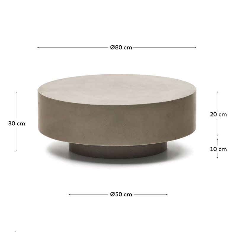 Garden cement table 80 cm Garbet